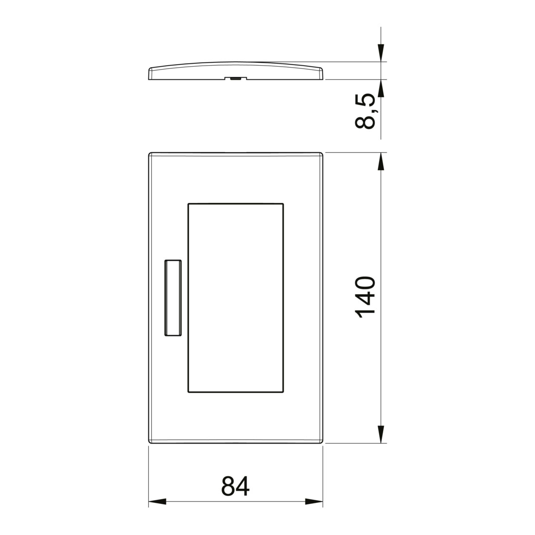 OBO Bettermann Cadre de recouvrement double 84×140 mm rws AR45-BF2 RW