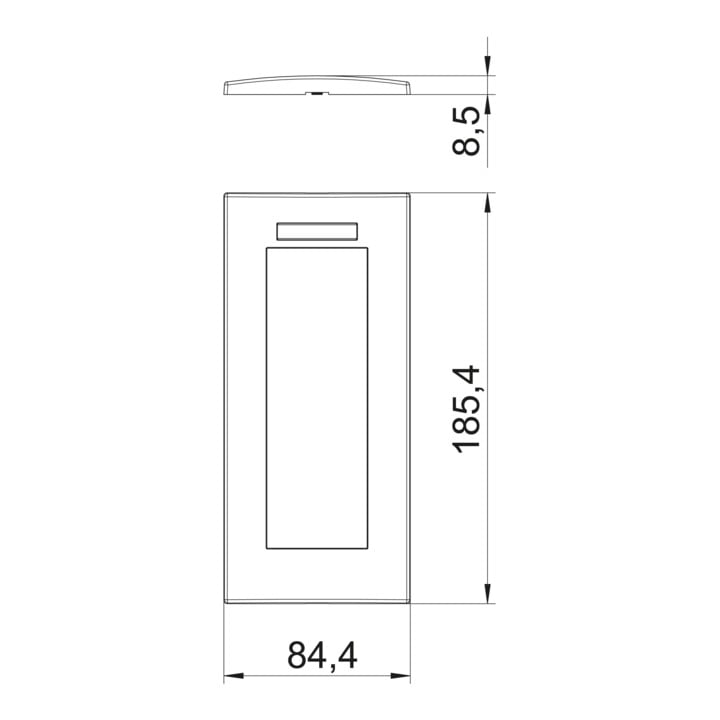 OBO Bettermann Cadre de recouvrement Modul 45, triple AR45-BSF3 RW