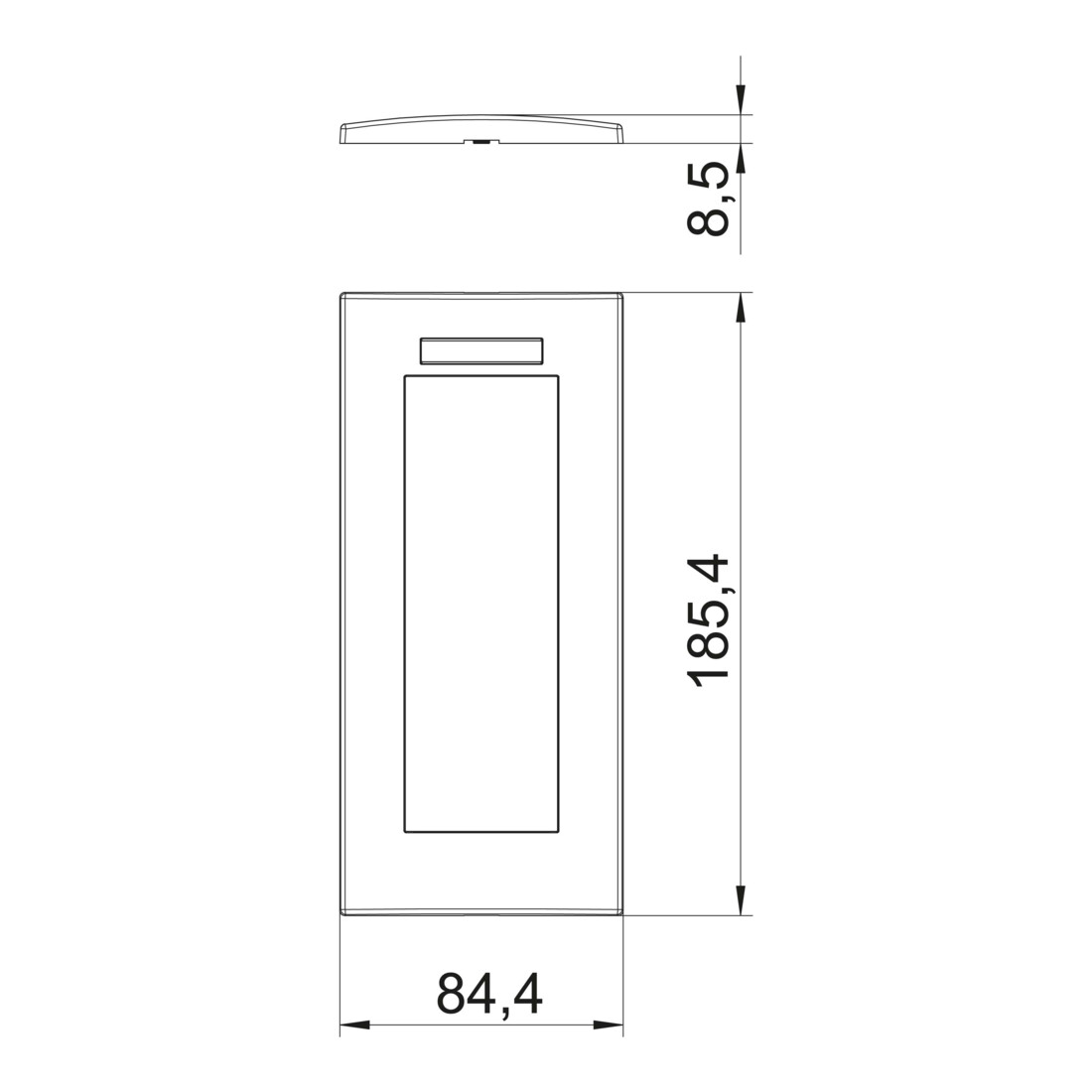 OBO Bettermann Cadre de recouvrement Modul 45, triple AR45-BSF3 RW