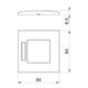 OBO Bettermann Cadre de recouvrement simple 84×84 mm rws AR45-BF1 RW
