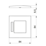 OBO Bettermann Cadre de recouvrement simple 84×84 mm rws AR45-BF1 RW-3