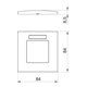 OBO Bettermann Cadre de recouvrement simple 84×84 mm rws AR45-BSF1 RW