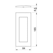 OBO Bettermann Cadre de recouvrement triple 84×185 mm rws AR45-F3 RW-3