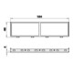 OBO Bettermann Cadre d’encastrement pour 2f + 2f module 45 MT45V 2+2