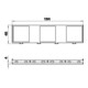 OBO Bettermann Cadre d’encastrement pour 3x1 module 45 MT45V 3