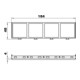 OBO Bettermann Cadre d’encastrement pour 4x1 module 45 MT45V 4