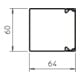 OBO Bettermann Canal de guidage de câbles 2m 60×60mm LKM60060FS