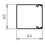 OBO Bettermann Canal de guidage de câbles 2m 60×60mm LKM60060FS-4