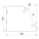 OBO Bettermann Canal d’encastrement pour appareils 133 × 110 × 2000 GEK-SA133110RW