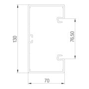 OBO Bettermann Canal d'installation d'appareils sans OT avec perforation au fond GK-70130RW-3