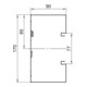OBO Bettermann Canal d’installation d’appareils symétrique GS-S90170RW sans OT