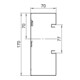 OBO Bettermann Canal d'installation d'appareils Vertr sans OT 70 × 170 × 2000, acier galvanisé GS-A70170RW