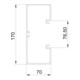 OBO Bettermann Canal d’installation pour appareils sans OT avec perforation au fond GK-70170RW