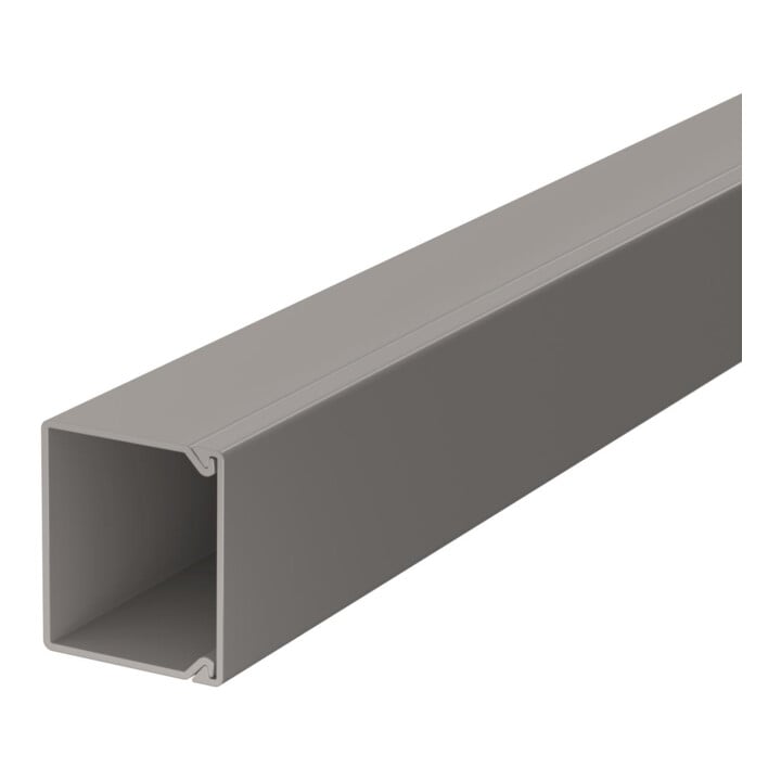 OBO Bettermann Canal mural et plafond avec couvercle 30 × 30 mm, PVC WDK30030GR