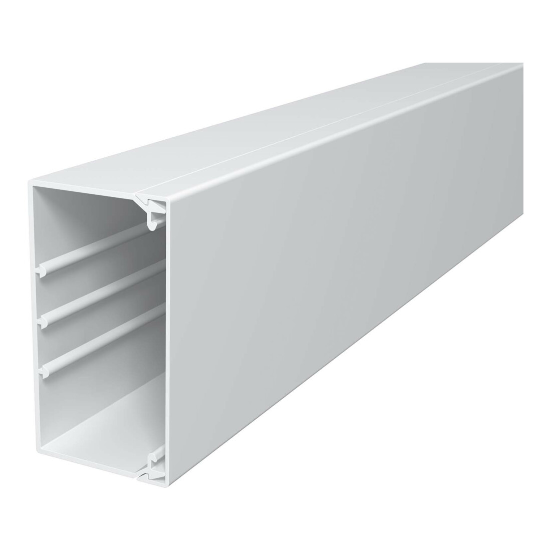 OBO Bettermann Canal mural et plafond sans couvercle 60 × 110 mm, PVC WDK60110RW