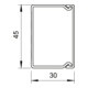 OBO Bettermann Canal mural et plafond Vertr 30×45 mm WDKH-30045RW