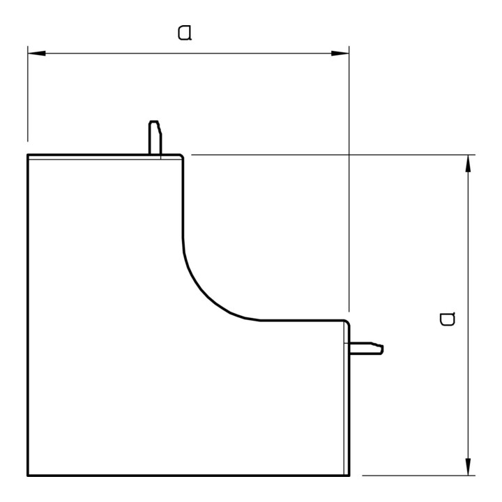 OBO Bettermann Capot d’angle intérieur 40×60 mm WDK HI40060RW