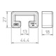 OBO Bettermann Capuchon de protection injecté pour rail CPS 4 MS4022 SK