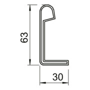 OBO Bettermann Capuchon de protection pour échelle à câble SKH 60 OR (VE2)-4