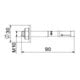 OBO Bettermann Cheville à boulon BZ3 grande rondelle 10 x 90 mm 0-30