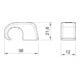 OBO Bettermann Clip adhésif sans clou 17-21mm, PP, lgr 4043