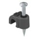 OBO Bettermann Clip de clou ISO 12 mm L35 profond-noir 2012 35 SW
