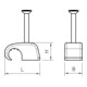 OBO Bettermann Clip de fixation avec clou 2026 45 LGR SP