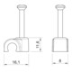 OBO Bettermann Clip de fixation isolant Vertr Iso-Nagel 9,0 mm 2009 25 LGR