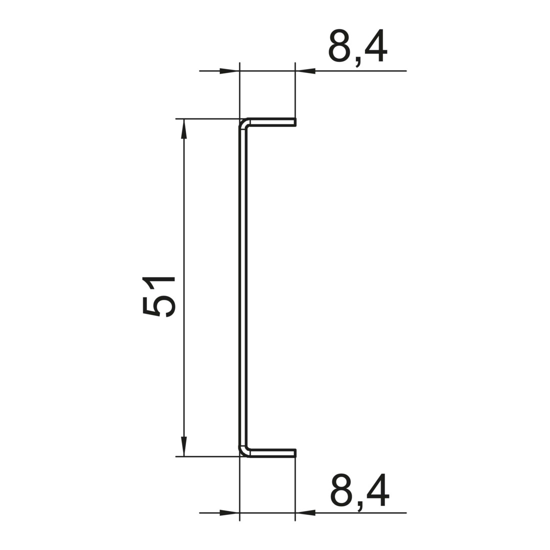 OBO Bettermann Cloison de distribution 53 × 24 × 2000 mm GA-TW70