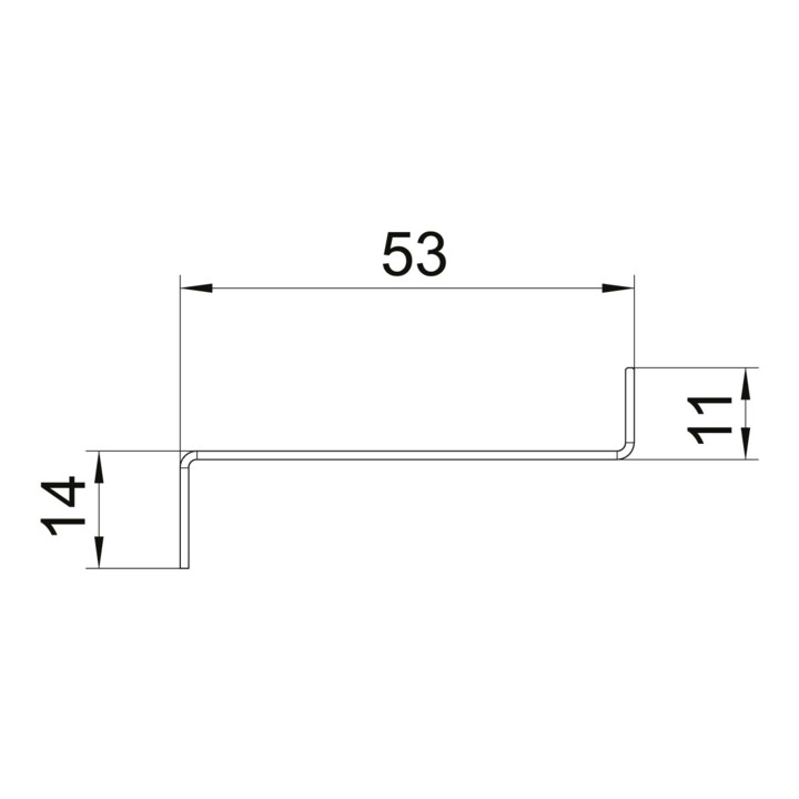 OBO Bettermann Cloison de séparation 54×24×2000 mm GS-TW70