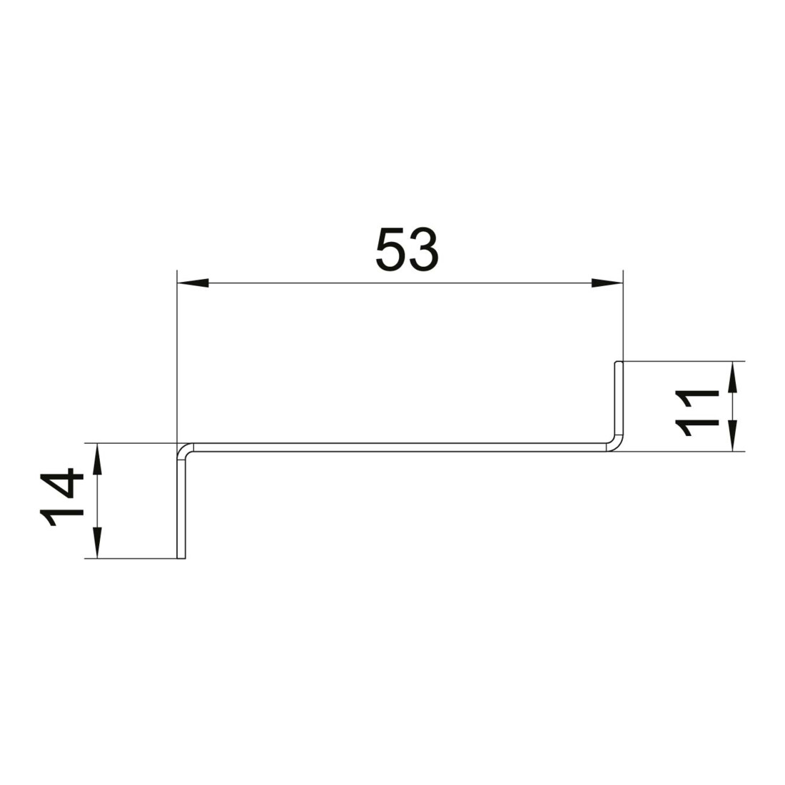 OBO Bettermann Cloison de séparation 54×24×2000 mm GS-TW70