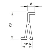 OBO Bettermann Cloison de séparation PVC, gris 2371 40-4