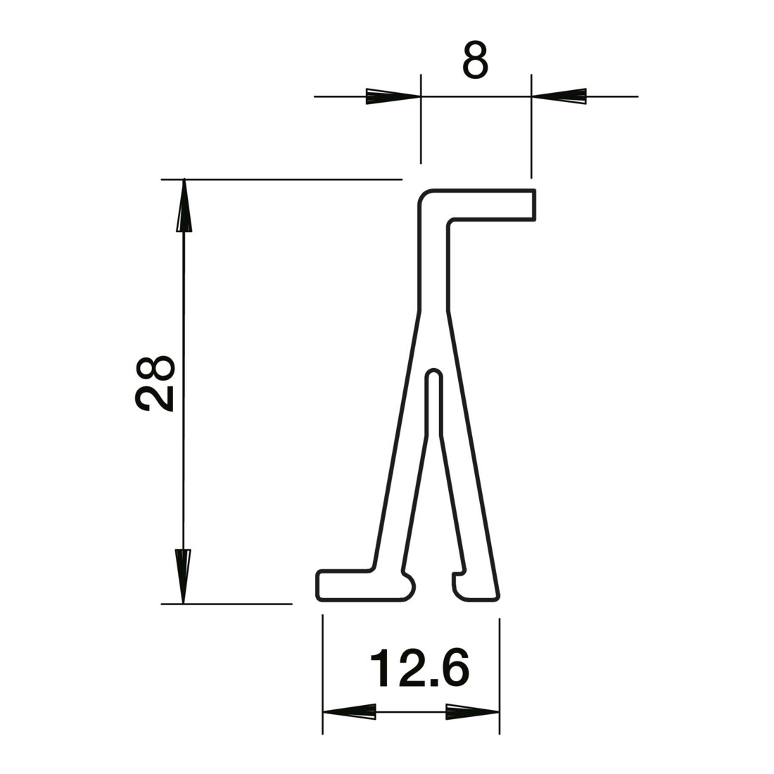 OBO Bettermann Cloison de séparation PVC, gris 2371 40