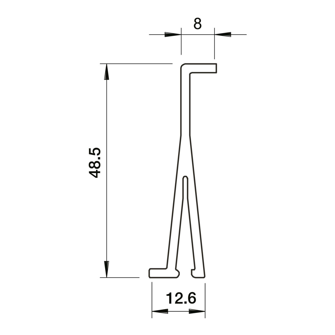OBO Bettermann Cloison de séparation PVC, gris 2371 60