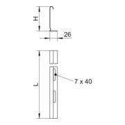 OBO Bettermann Cloison de séparation Vertr TSG 60 DD-3