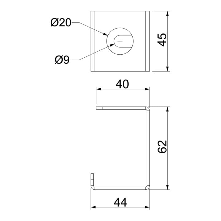 OBO Bettermann Collier de câble PLM CB 0810 FS pour montage plafond