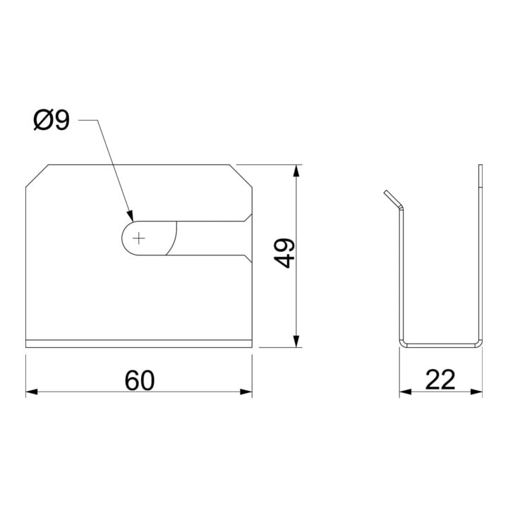 OBO Bettermann Collier de câble PLM WB 0410 FS pour montage mural