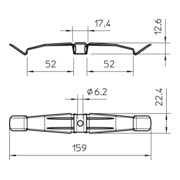 OBO Bettermann Collier de câble VA 1.4310 2034 M A2-4