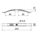 OBO Bettermann Collier de câble Vertr 2x8 NYM3x1,5 PA lgr 2033