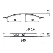 OBO Bettermann Collier de câble Vertr 2x8 NYM3x1,5 PA lgr 2033-4