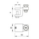OBO Bettermann Collier de fixation à contact fixe Vertr 5004 DIN-FT 20