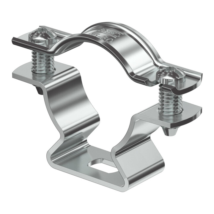 OBO Bettermann Collier de fixation avec trou oblong 25-30 mm ASL 733 30 ALU