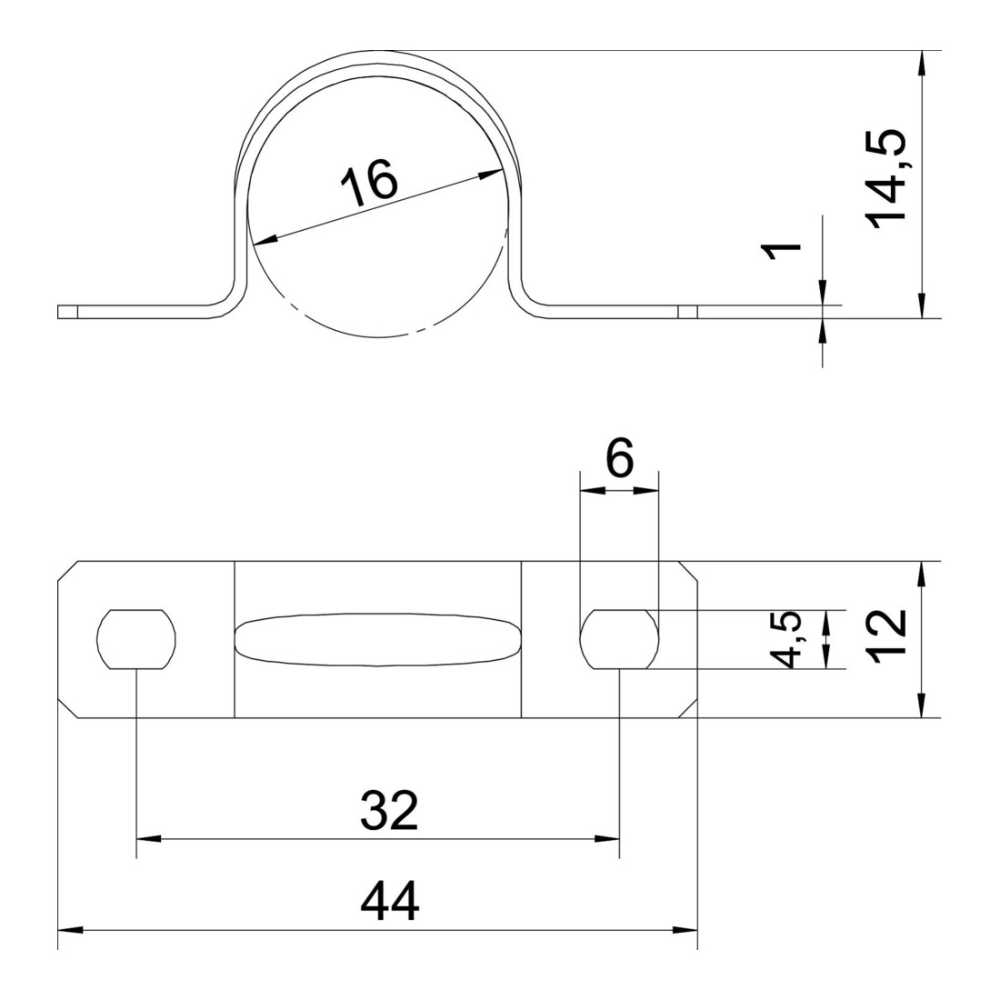 OBO Bettermann Collier de fixation galv. vz 605 16 G