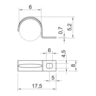 OBO Bettermann Collier de fixation galvanisé vz 604 6 G