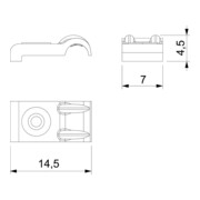 OBO Bettermann Collier de fixation ISO pour câble 2-4mm PP, réf. 4028-5