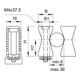 OBO Bettermann Collier de fixation isolé Iso 2051 8-36 LGR