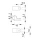 OBO Bettermann Collier de fixation isolé, taille 255 6.5 LGR