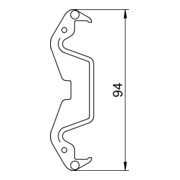 OBO Bettermann Collier de fixation pour canal système ouverture 80 KL80A-4