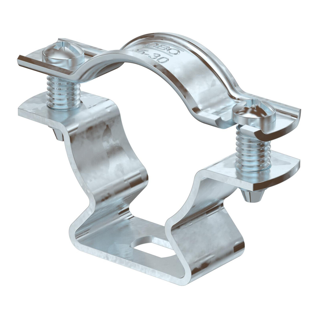 OBO Bettermann Collier de fixation réglable avec trou oblong 25-30mm ASL 733 30 FT