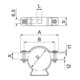 OBO Bettermann Collier de fixation réglable avec trou oblong 44-53 mm ASL 733 53 A2